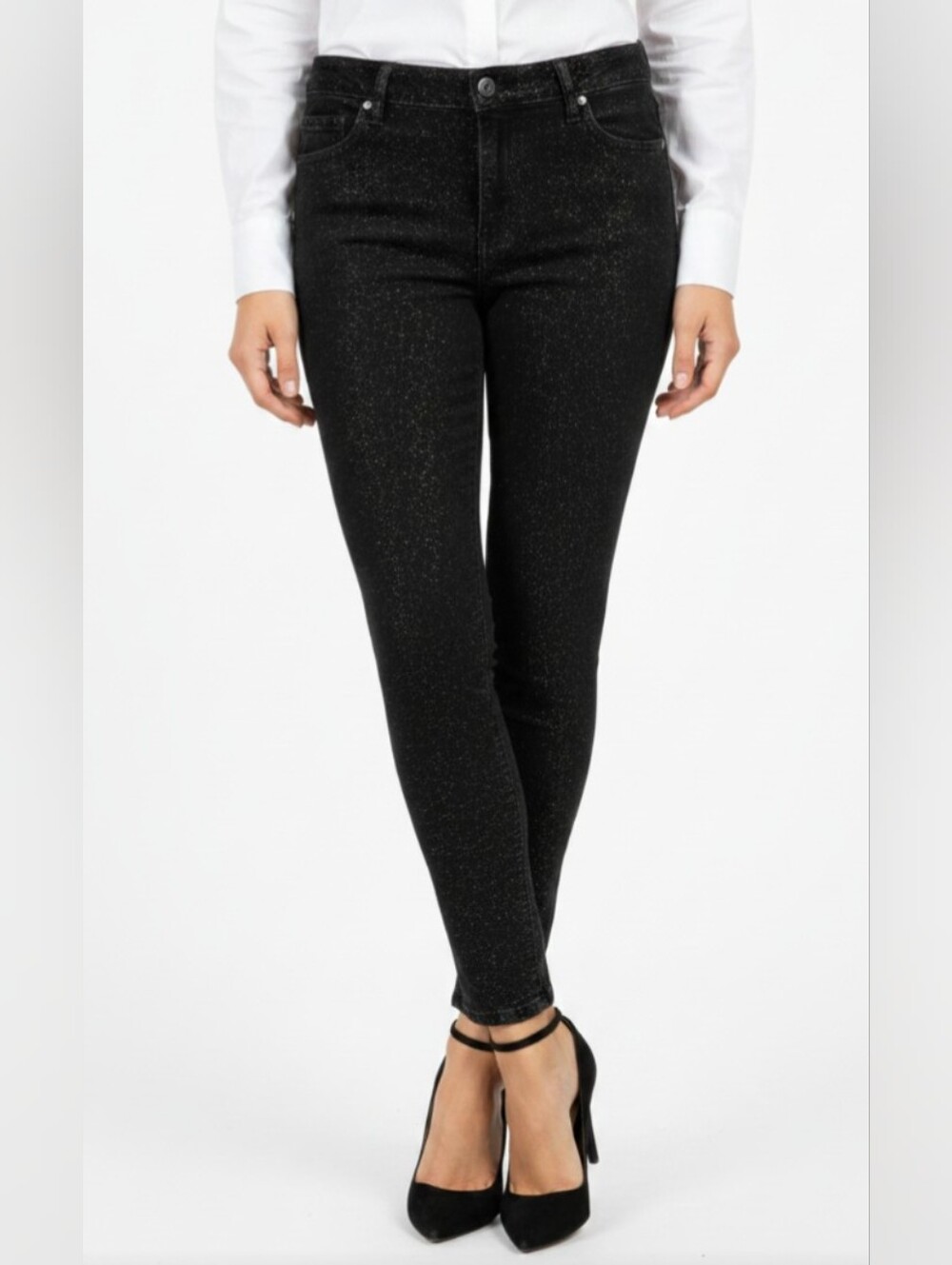 NWT! TALBOTS! SHIMMERY GOLD STRETCH BLACK FINE WALE CORDS, PANTS, SLACKS! SZ 10P